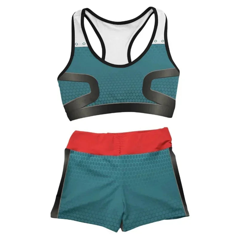 My Hero Academia “Hero in Training” Sports Bra and Shorts Set