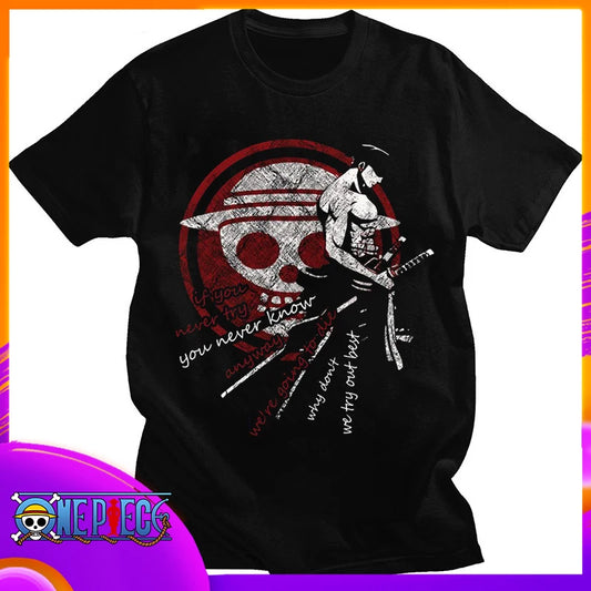 Zoro "Three-Sword Strength" Gym Shirt