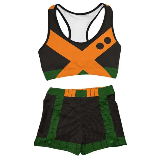 My Hero Academia “Hero in Training” Sports Bra and Shorts Set