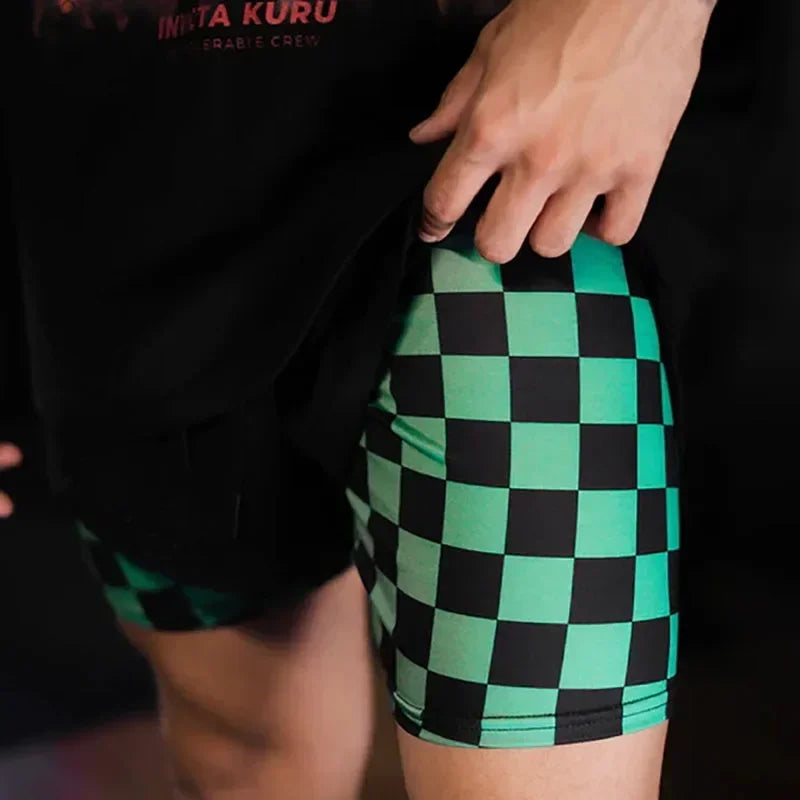 Demon Slayer Compression Gym Shorts