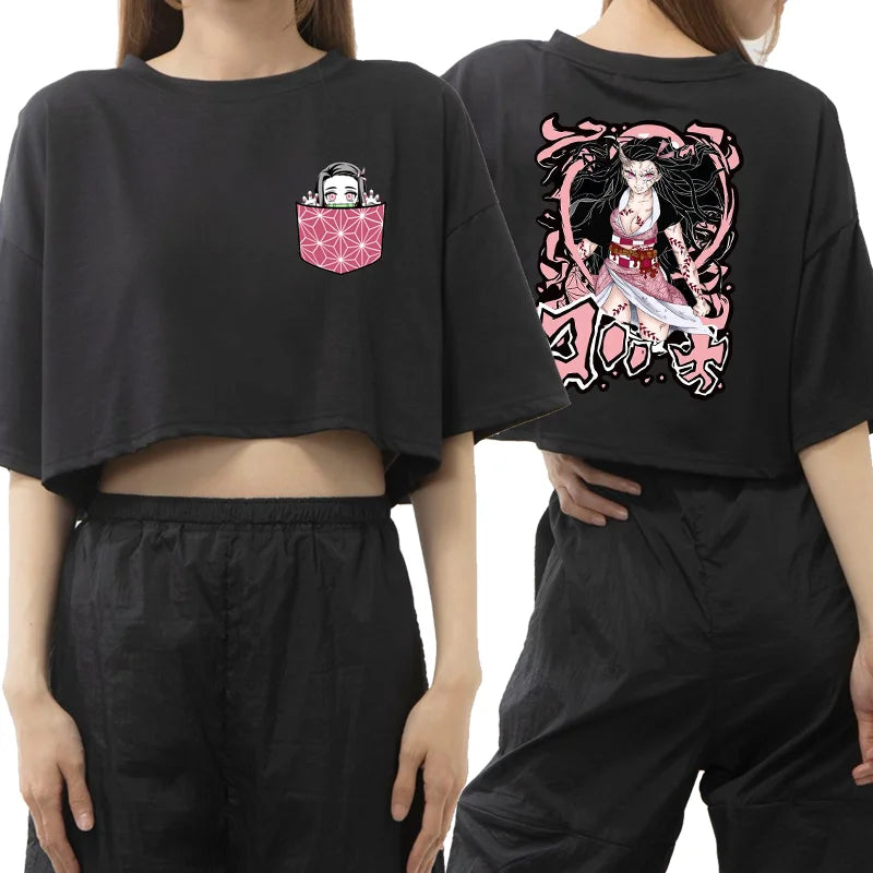 Nezuko Workout Crop