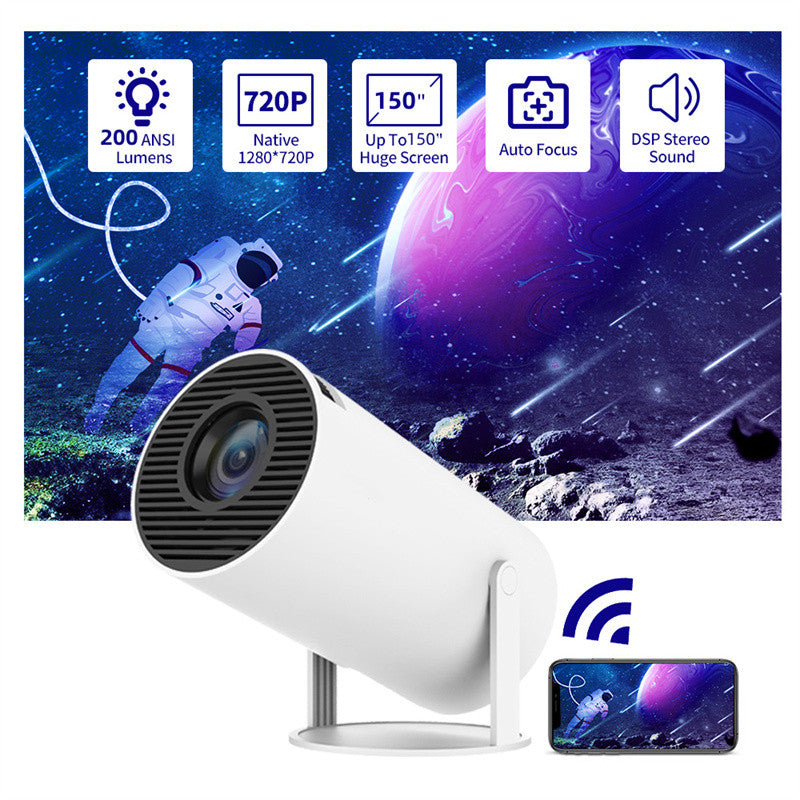 180° Home Video Projector: Compact & Smart - 2diem